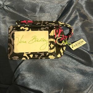 Vera Bradley Canterbury, magenta luggage tag